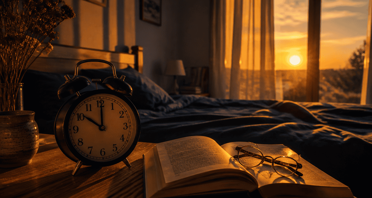 à quelle heure se coucher réveil 22h00 ambiance apaisante
