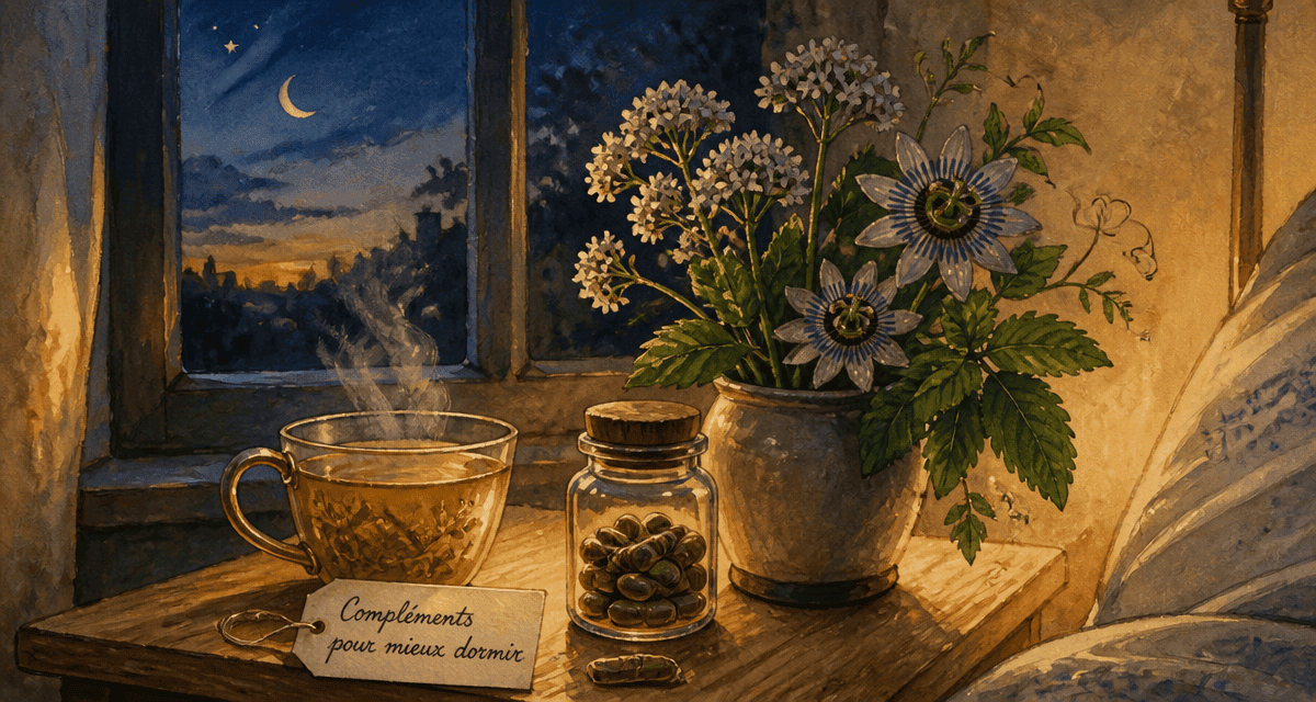complements alimentaires pour dormir sur table de chevet