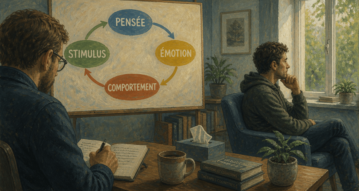 comportement psychologie séance schéma coloré