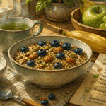 cortisol aliment a eviter bol quinoa amandes myrtilles