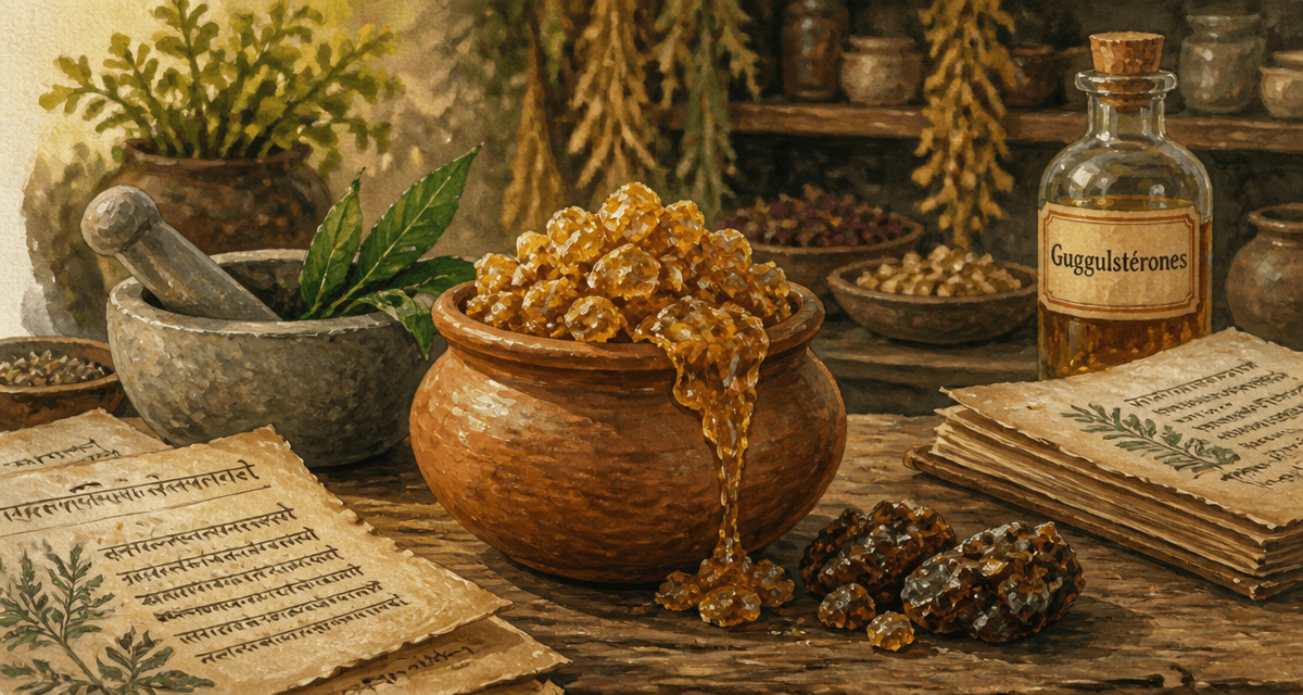 guggul bienfaits résine indienne laboratoire