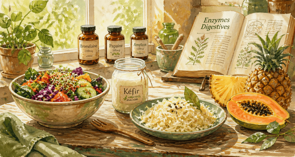 manque d enzymes digestives symptomes salade fruits kefir