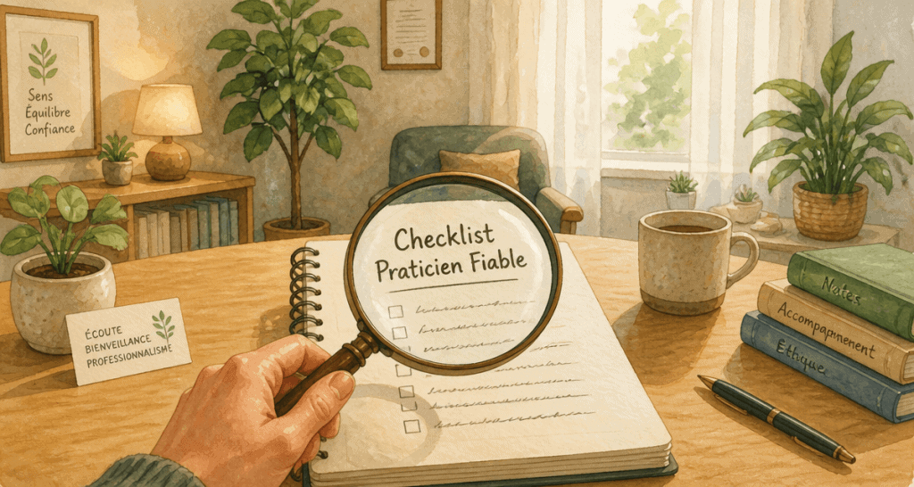 soin énergétique danger carnet checklist