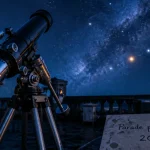 Alignement des planètes signification spirituelle 2025 : télescope nocturne et parade planétaire