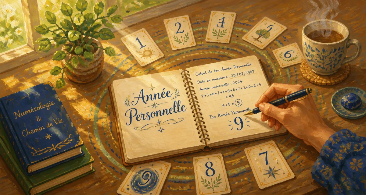 annee personnelle calcul numerologie carnet cartes