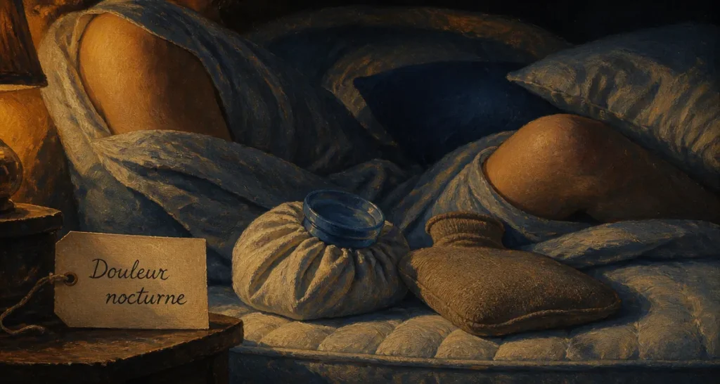 Comment calmer les douleurs articulaires la nuit : poche de glace et bouillotte au lit