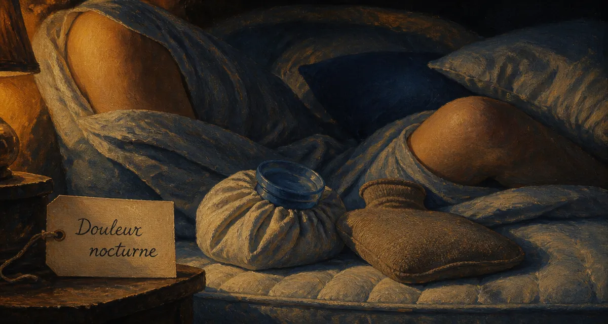 Comment calmer les douleurs articulaires la nuit : poche de glace et bouillotte au lit