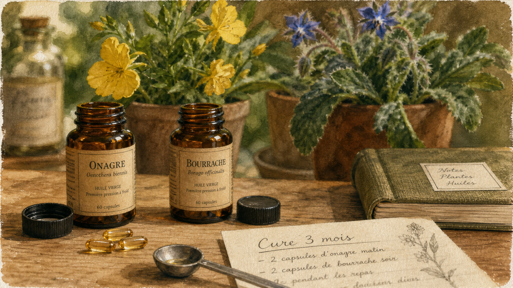 cure onagre bourrache combien de temps, durée pour des résultats visibles sur la peau