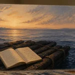 Elevation spirituelle : radeau de méditation sur mer calme