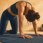 Posture du chat en yoga : dos aligné, quatre pattes