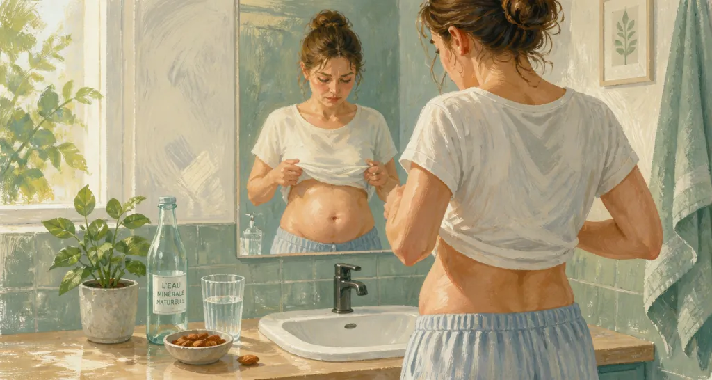 taux de cortisol eleve et ventre gonfle femme