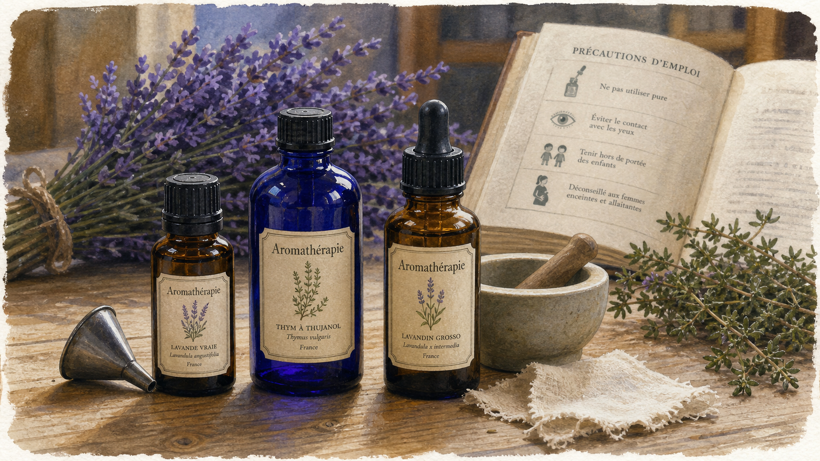 Aromathérapie définition : huiles essentielles, lavande et précautions