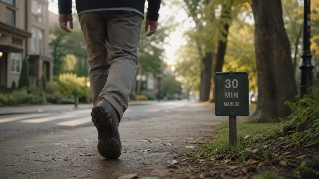 Marche 30 minutes par jour : les bienfaits pour le cœur, le stress et la glycémie