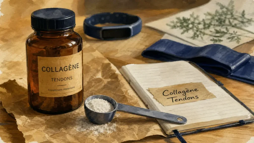 Complément alimentaire pour renforcer les tendons : collagène et curcumine, minéraux