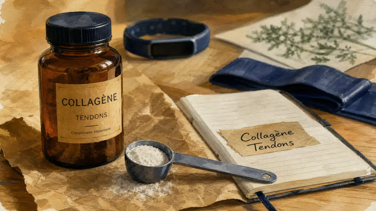 Complément alimentaire pour renforcer les tendons : collagène et curcumine, minéraux