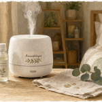 Diffuseur humidificateur huile essentielle ultrasonique, brume froide visible