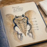 Douleur sacrum : schéma du sacrum et soulagement du dos