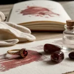 Grenat vertus : bague almandin rouge, pierres roulées et rituel de nettoyage