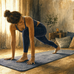 Hatha yoga c est quoi : posture tenue et respiration sur tapis