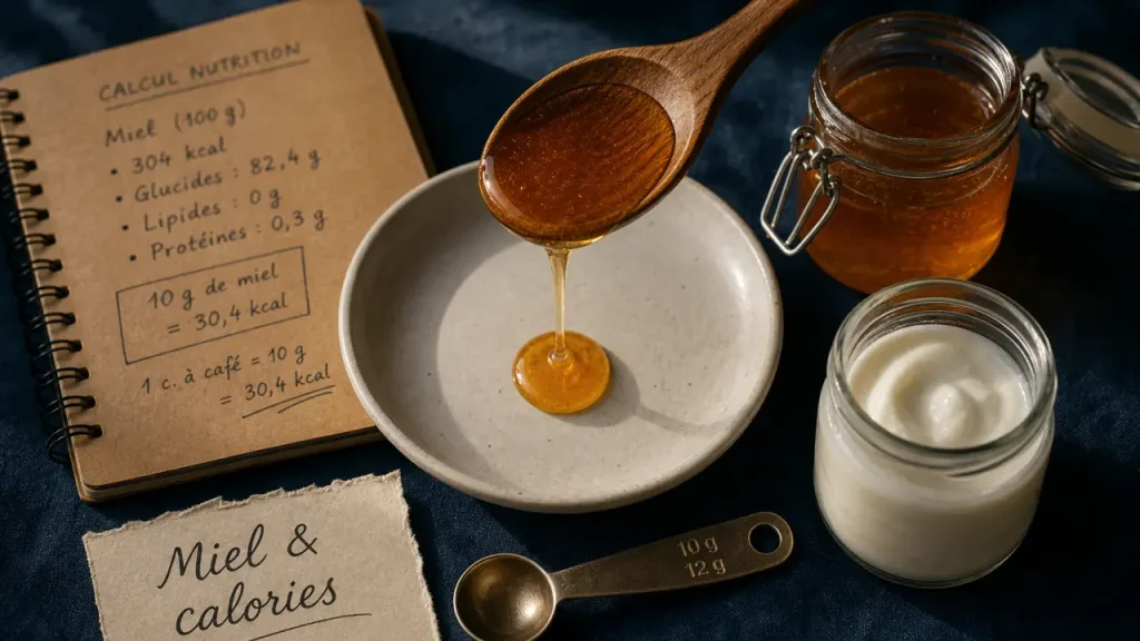 Le miel fait grossir : calories pour 10 à 12 g de miel