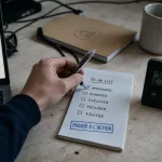 Passer à l action : cocher une to-do, corriger flou, peur et perfectionnisme
