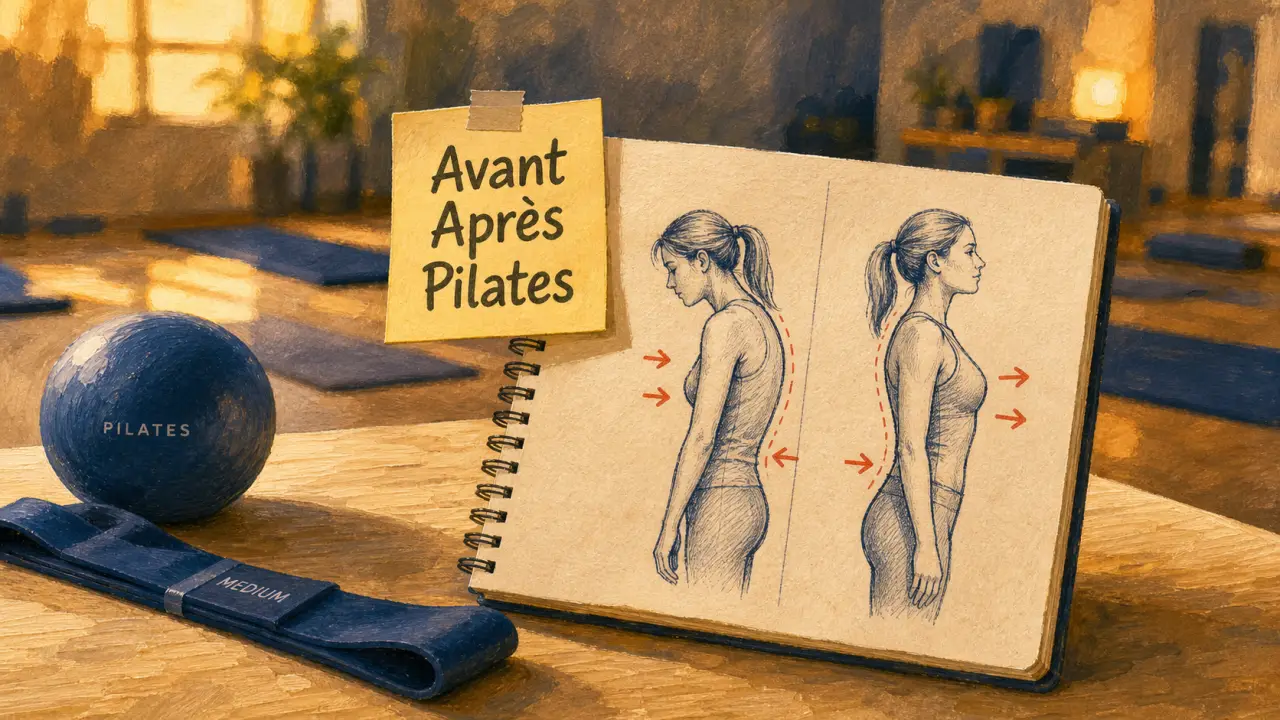 Pilates avant après : posture et gains de dos illustrés