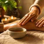 Abhyanga : huile de sésame tiède, massage relaxant et tonique