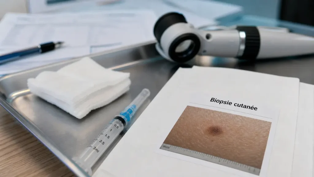 Biopsie cutanée : pourquoi est-elle prescrite et que révèle-t-elle ?