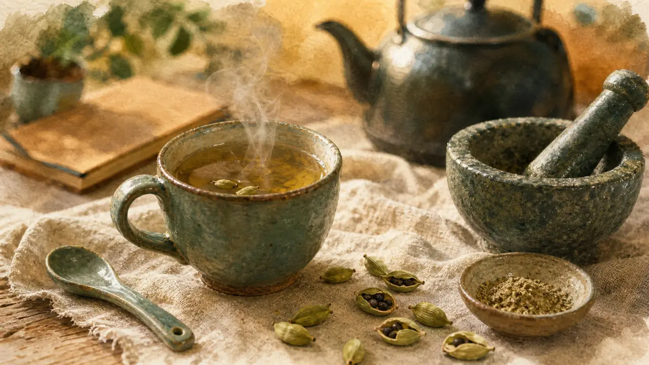 Infusion de cardamome aux bienfaits digestion et haleine