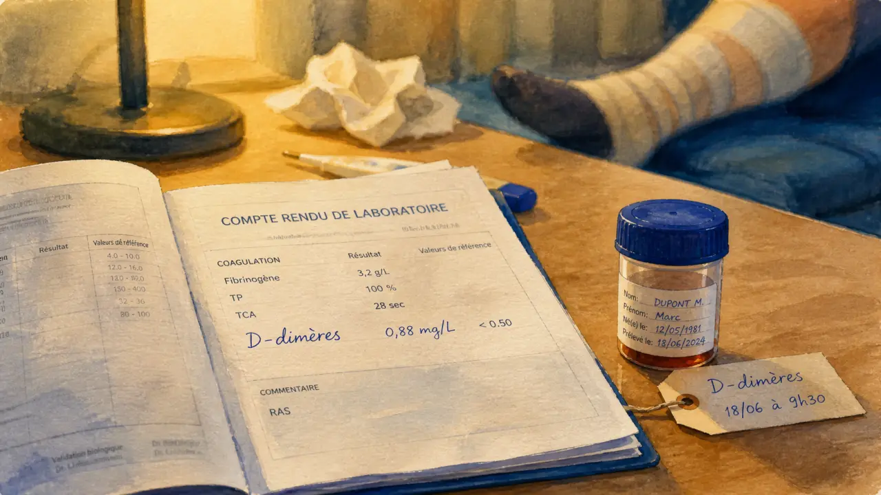 D dimeres eleves et inflammation : dossier labo et compte rendu