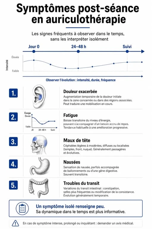 Effet rebond auriculothérapie : symptômes post-séance à surveiller