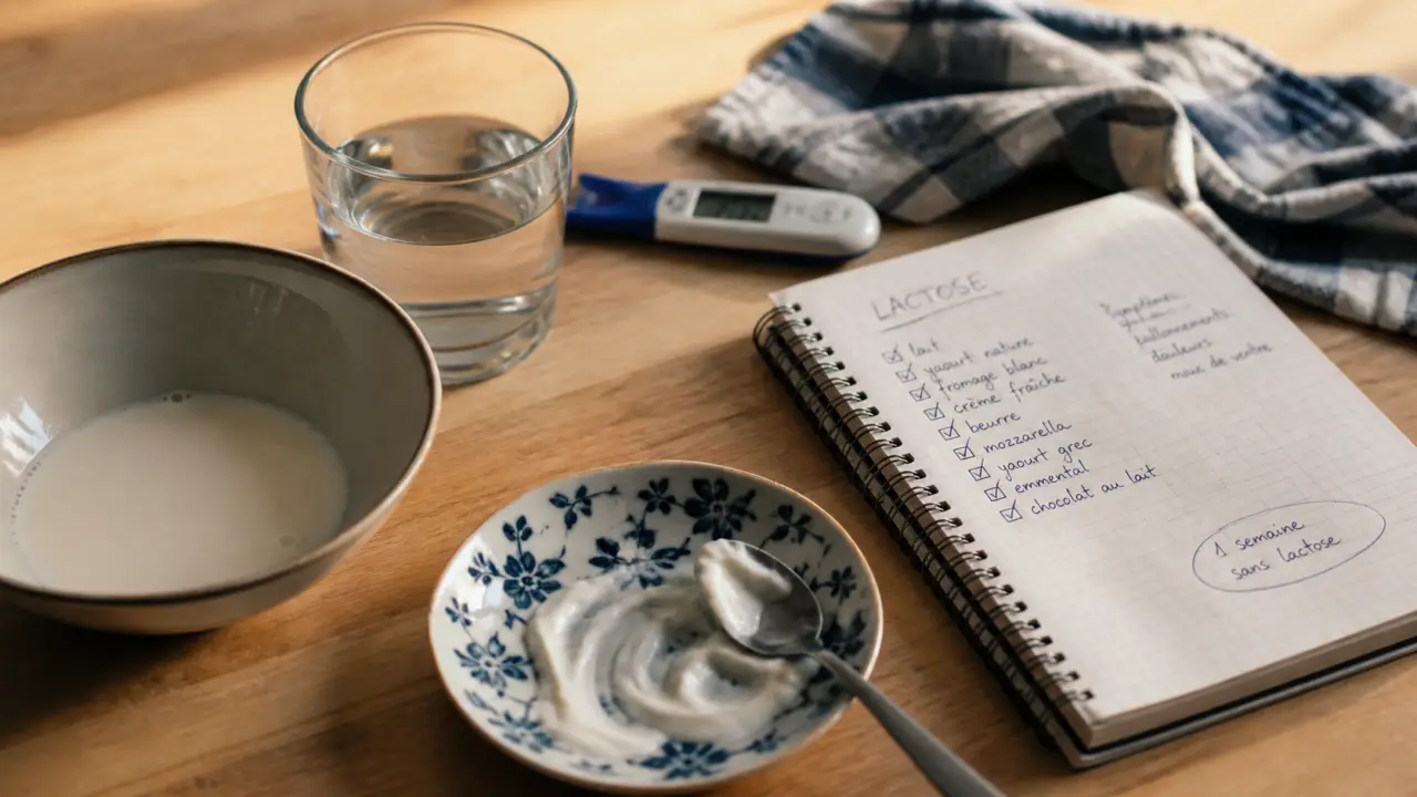 Intolérance au lactose symptome : gaz, diarrhée, douleurs abdominales après lait