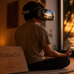 Meditation in vr : plage virtuelle et casque VR pour méditation guidée