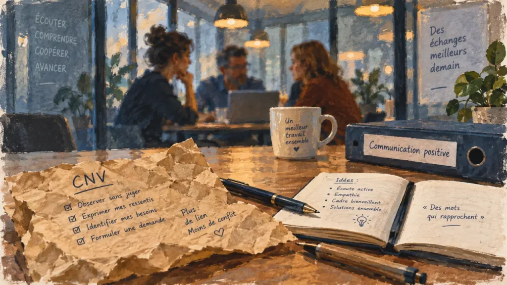 La communication positive réduit le stress au travail, avec quatre repères pour mieux dialoguer