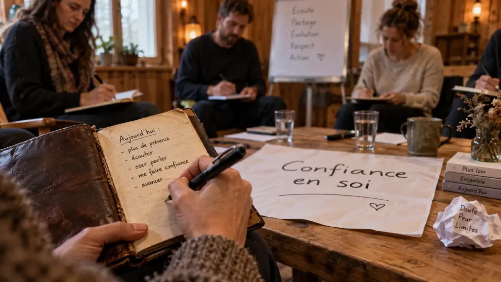 Un atelier confiance en soi aide à prendre sa place sans jouer un rôle