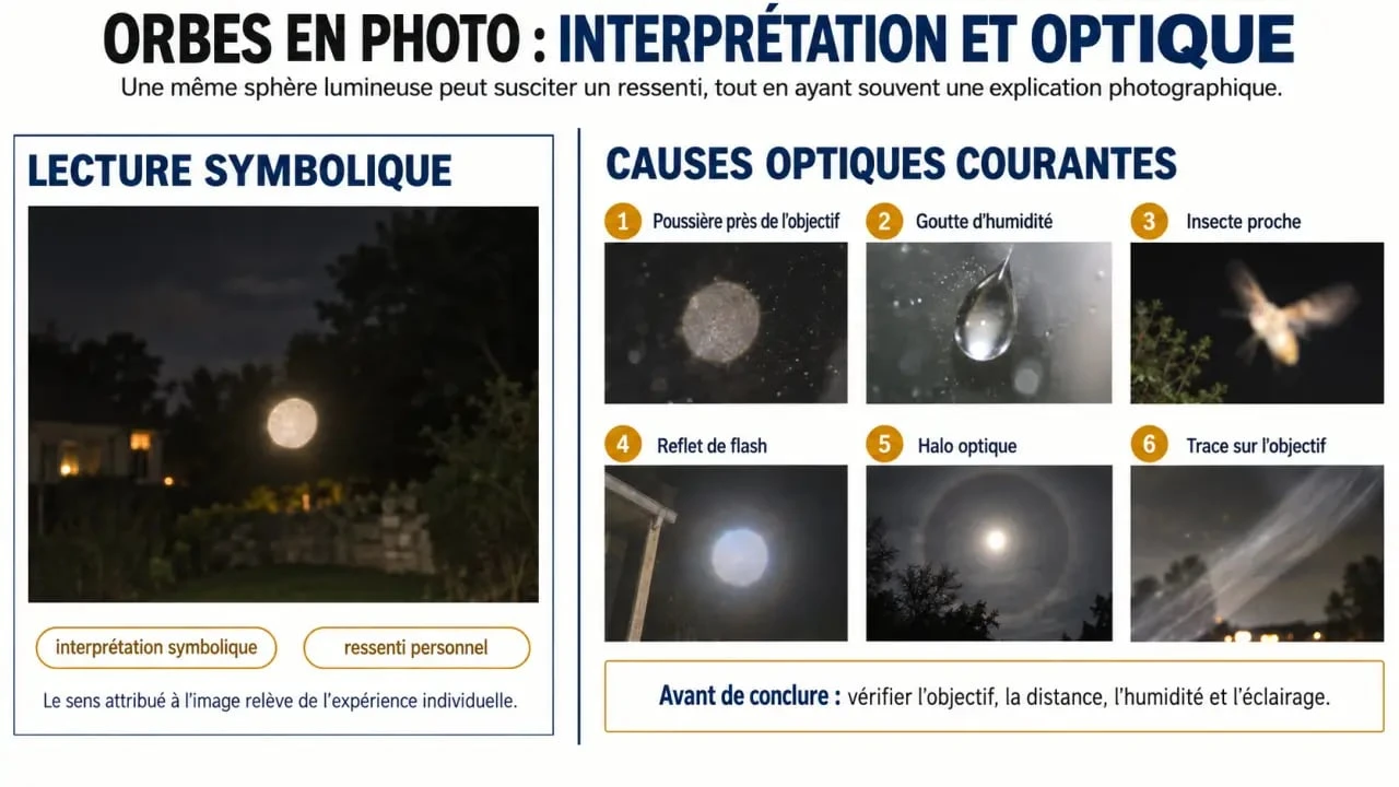 Orbe signification spirituelle : comparaison entre interprétation symbolique et causes optiques d’une orbe photographique