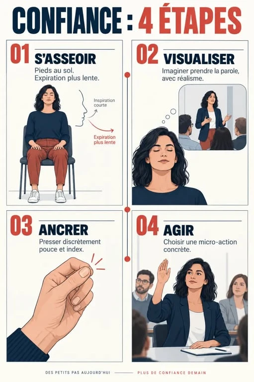 Étapes d’auto-hypnose pour renforcer la confiance en soi