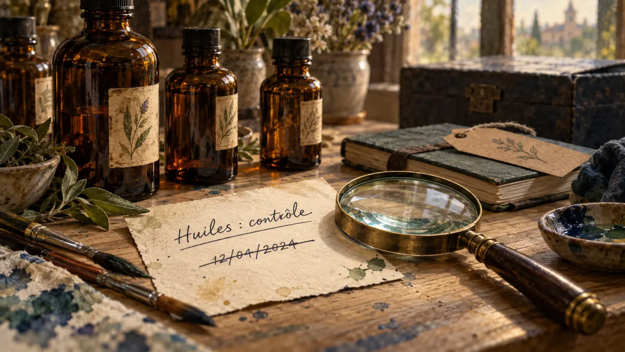 Péremption huiles essentielles : vérifier l’état des flacons