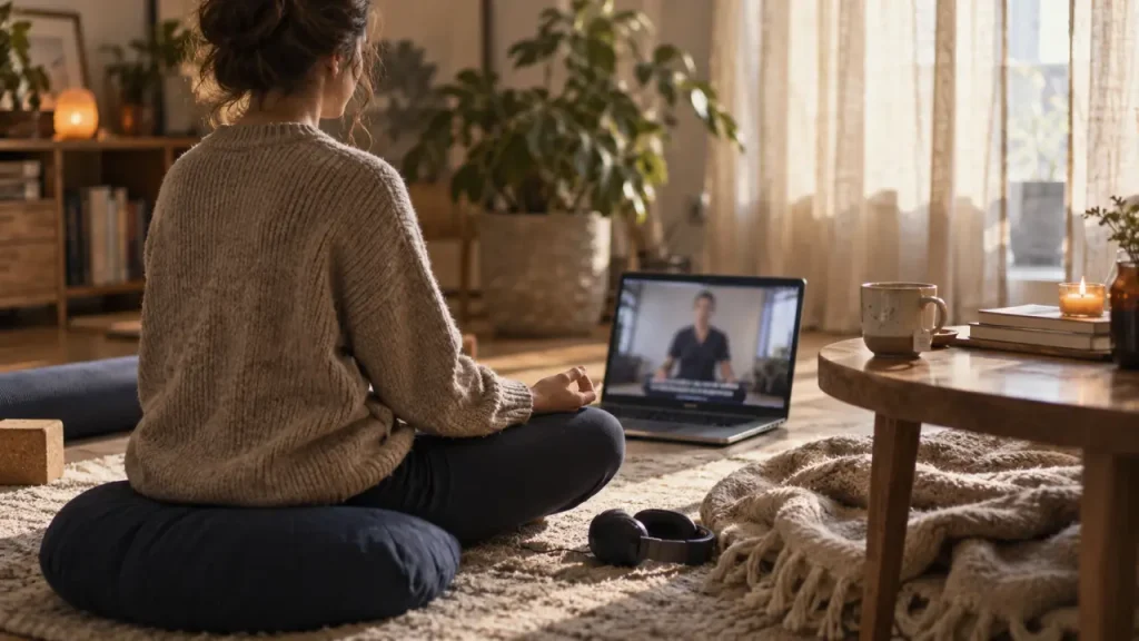Cours de méditation en ligne : direct, audio ou formation à 119 € ?