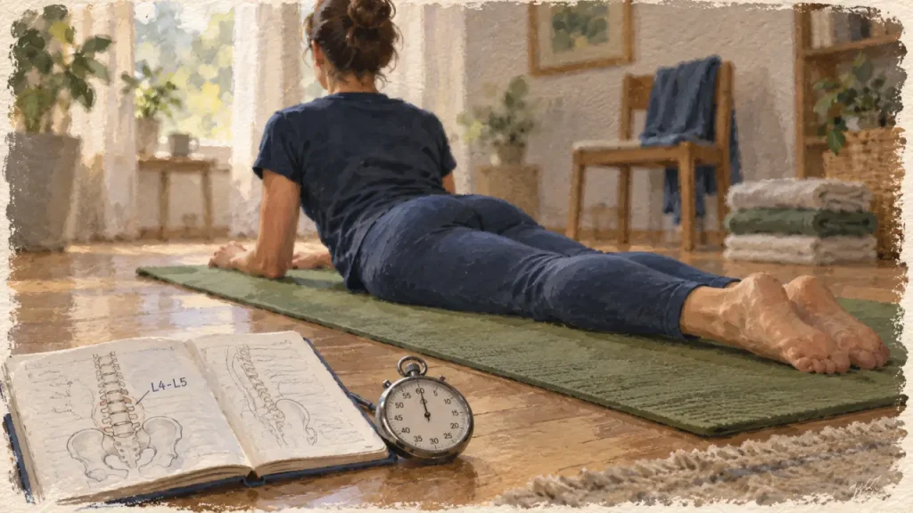 Exercice pour hernie discale L4-L5 : adaptez chaque mouvement à la douleur dans la jambe