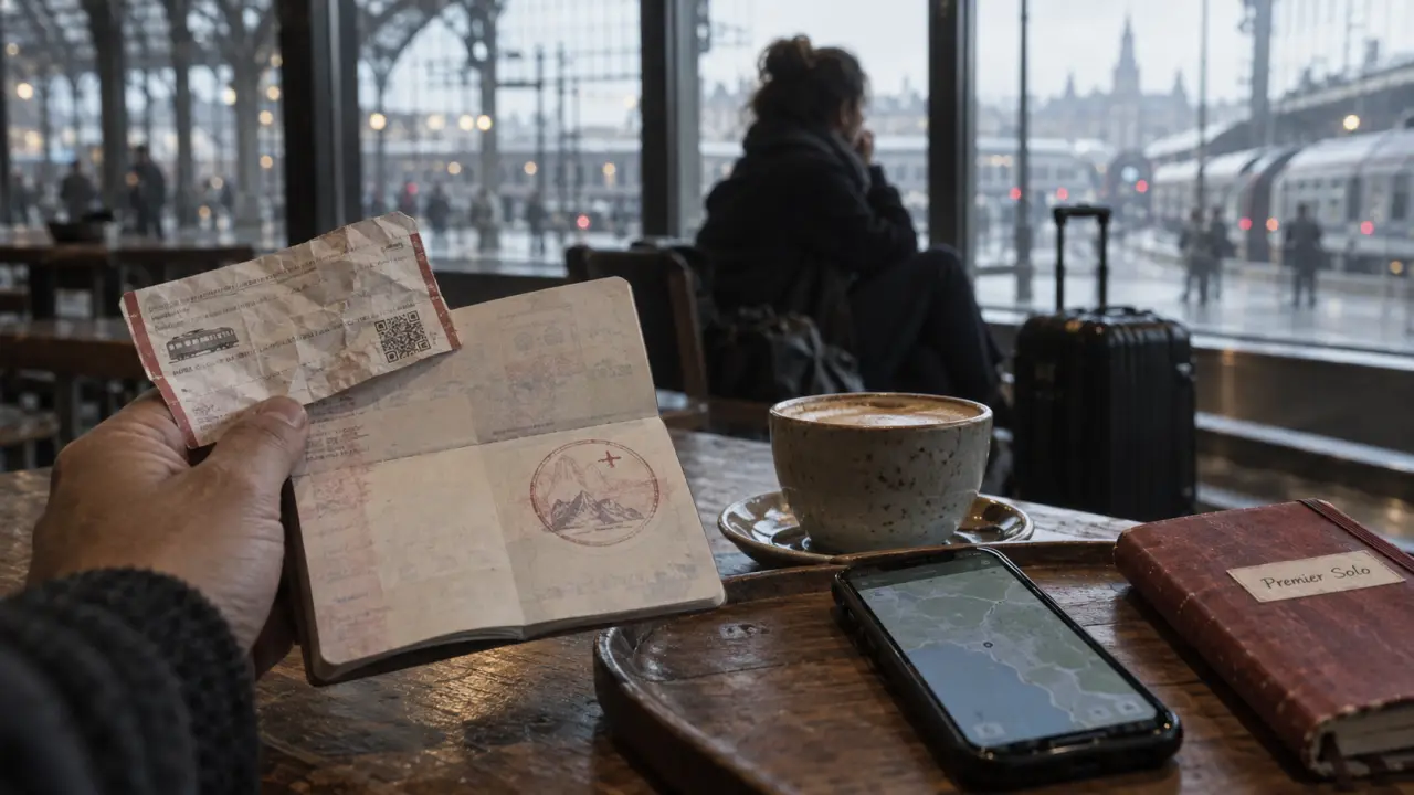 Voyager seule : passeport et billet, gare